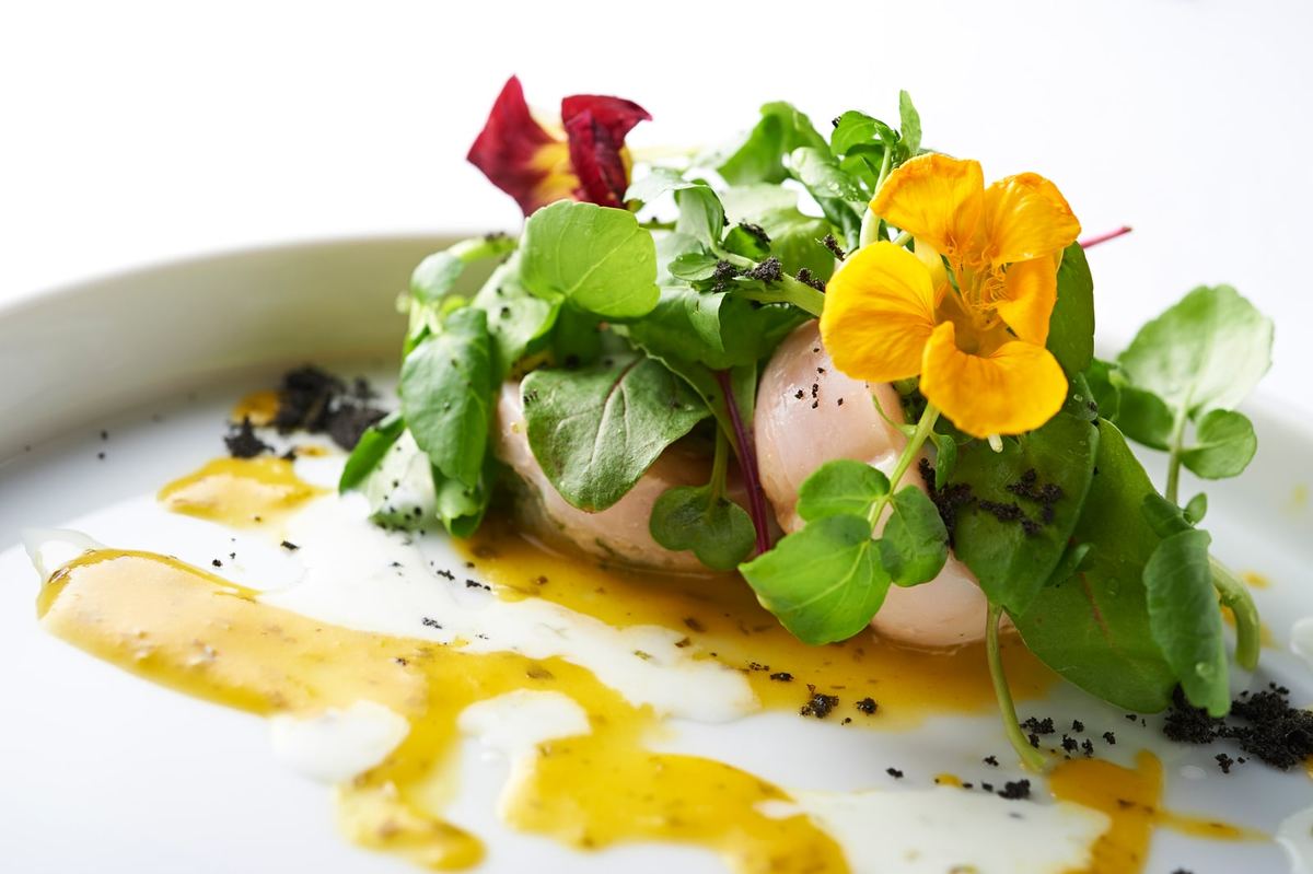 A Michelin-trained chef's plated wedding dish